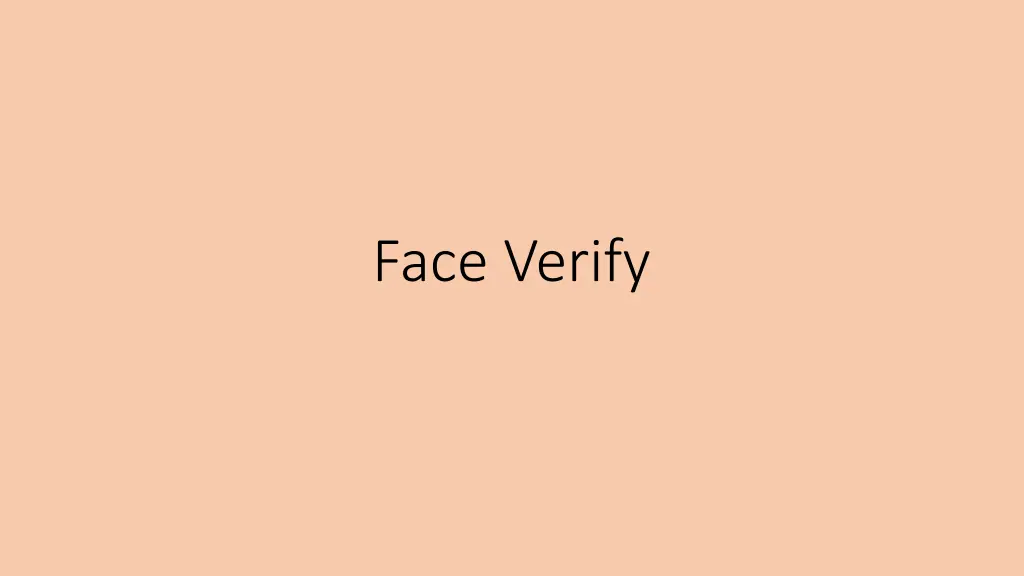 face verify