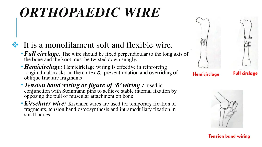 orthopaedic wire