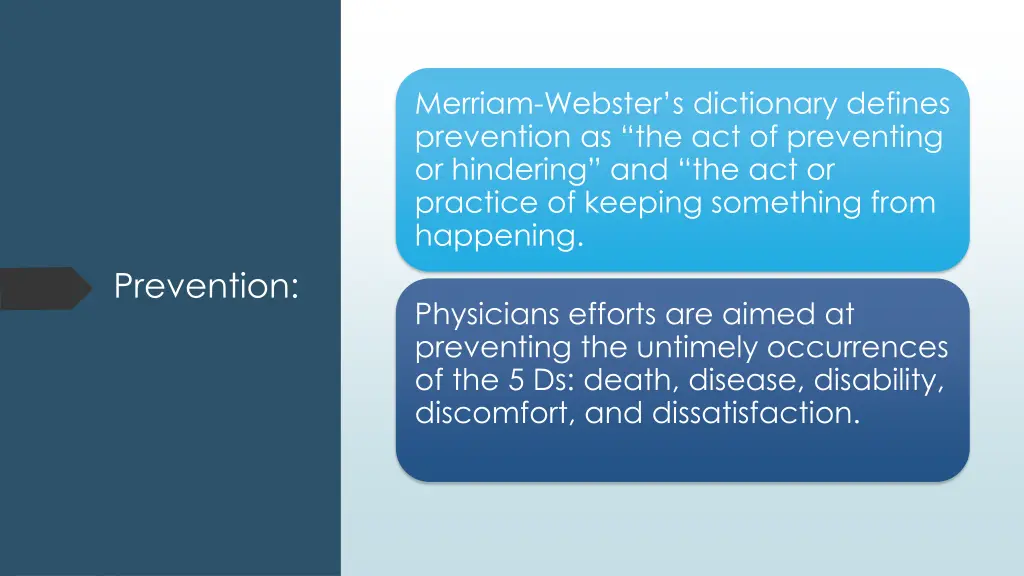 merriam webster s dictionary defines prevention