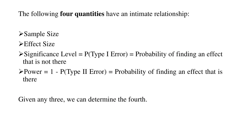 the following four quantities have an intimate