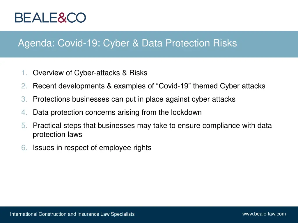 agenda covid 19 cyber data protection risks