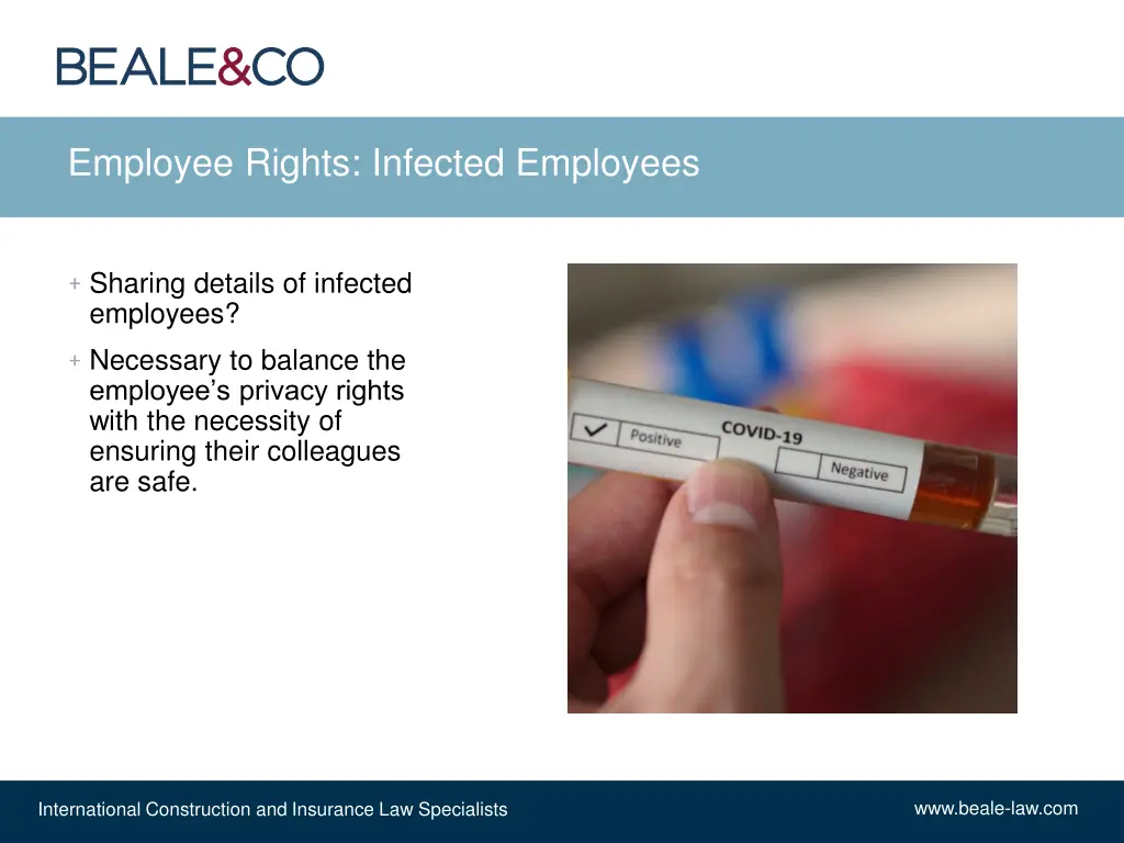 employee rights infected employees