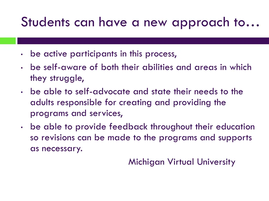 students can have a new approach to