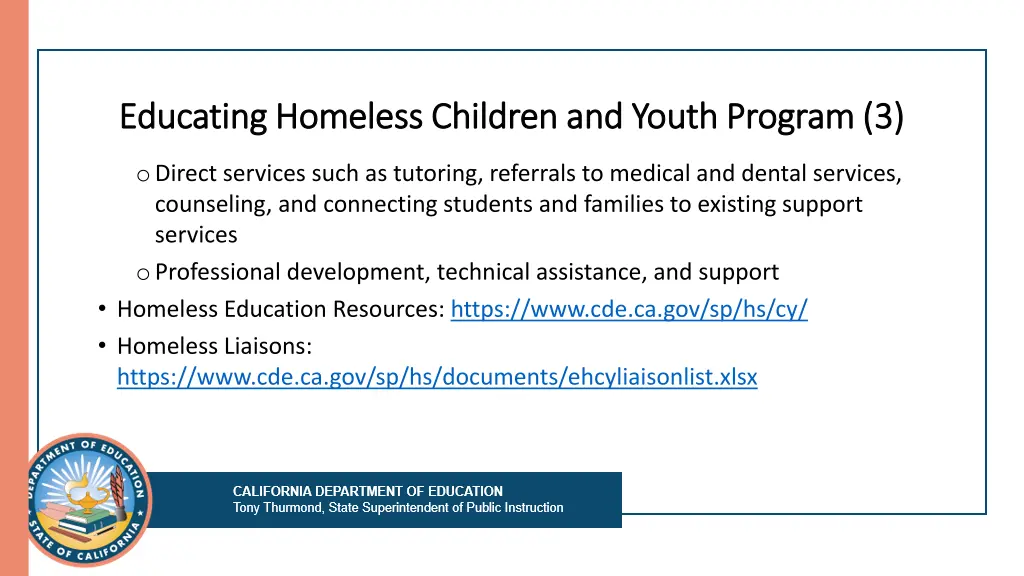 educating homeless children and youth program 2