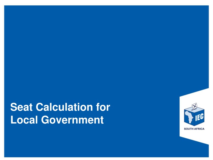 seat calculation for local government