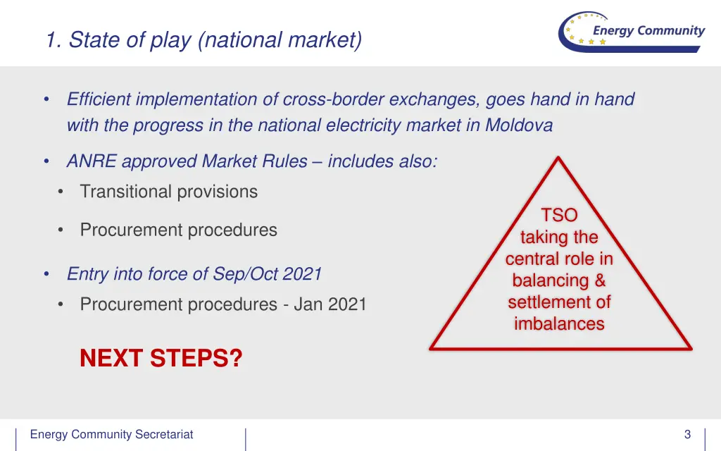 1 state of play national market