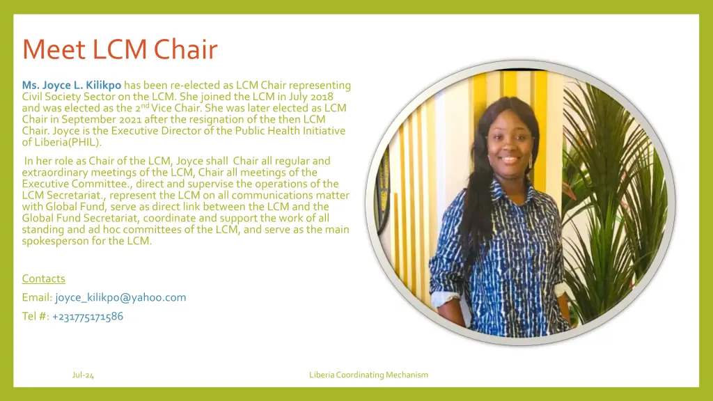 meet lcm chair