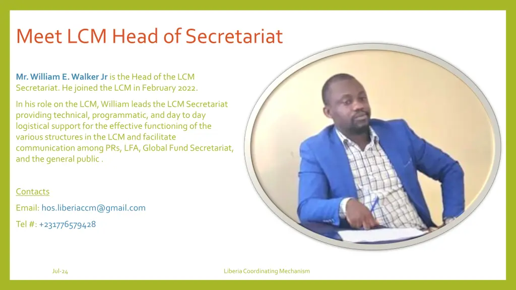 meet lcm head of secretariat