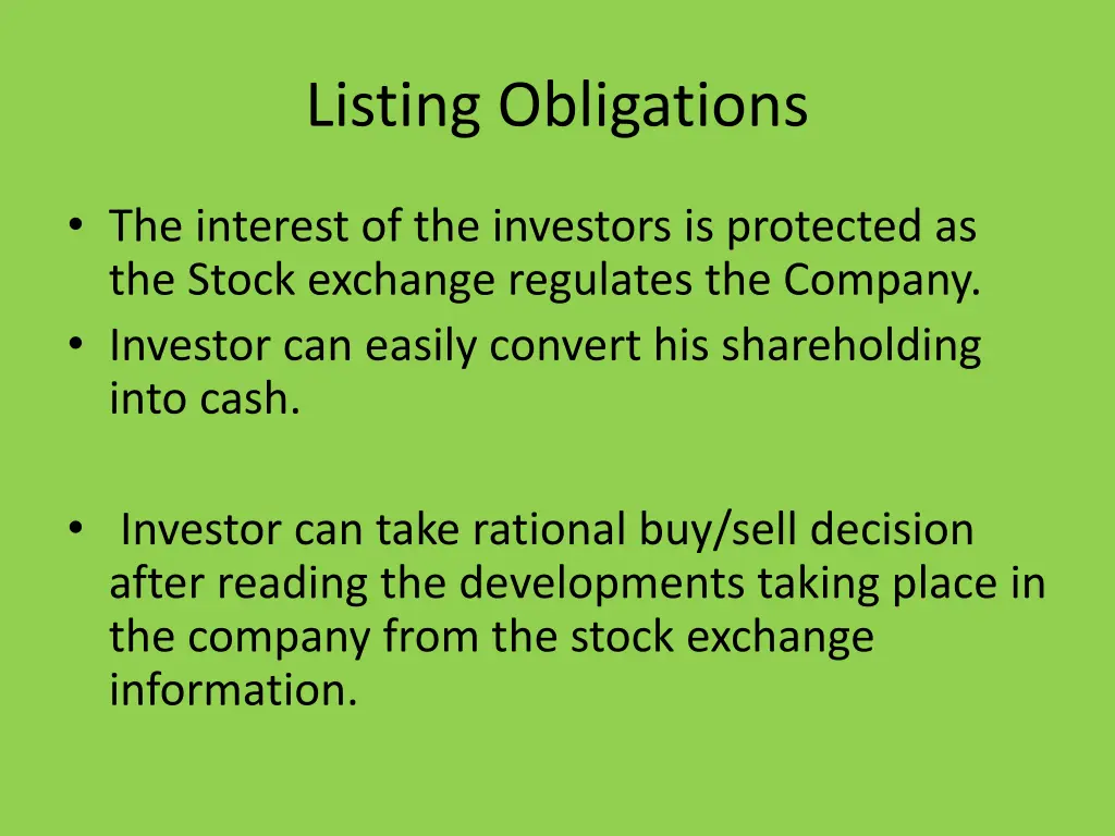 listing obligations 4