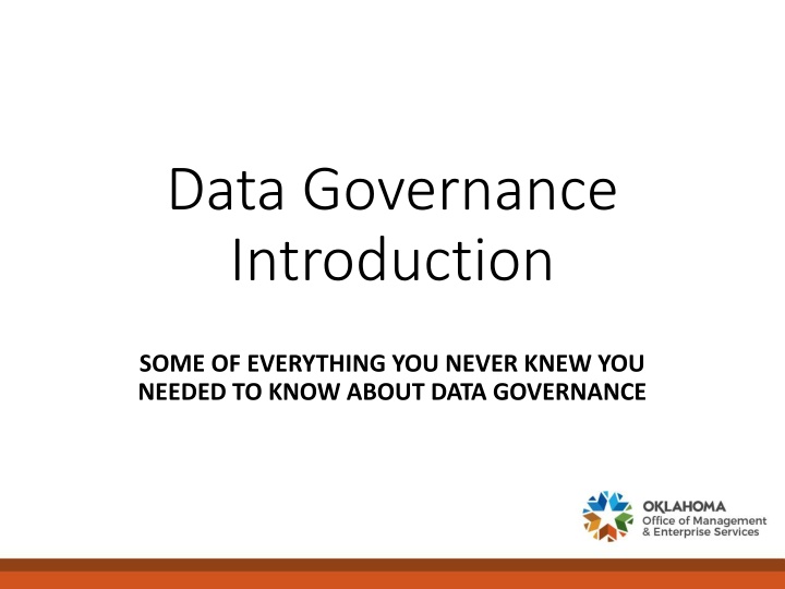 data governance introduction