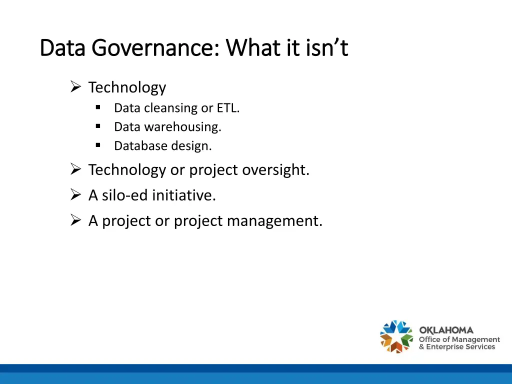 data governance what it isn t data governance