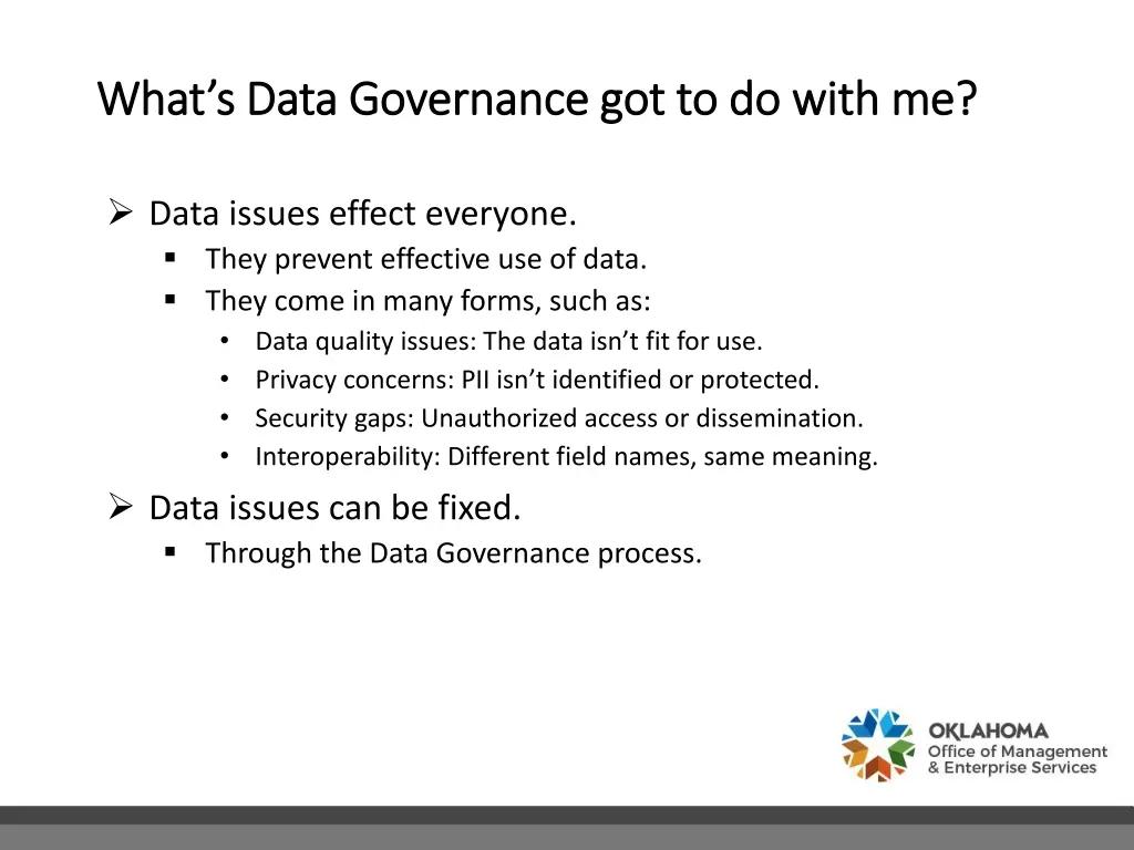 what s data governance got to do with me what