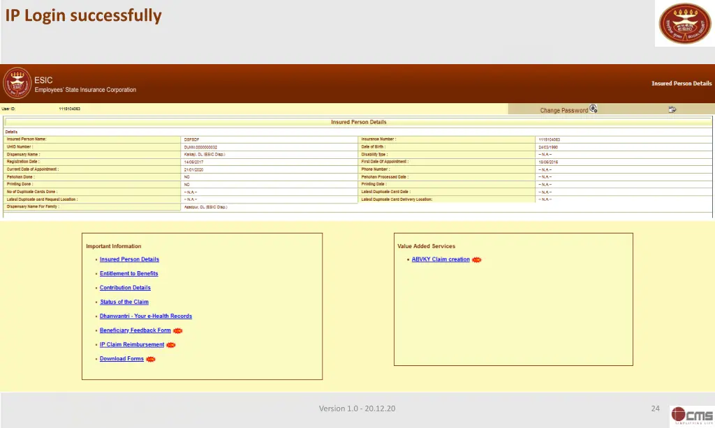 ip login successfully