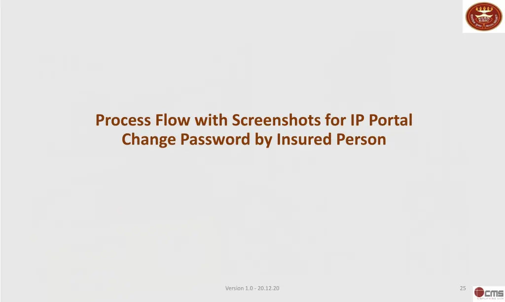 process flow with screenshots for ip portal 1