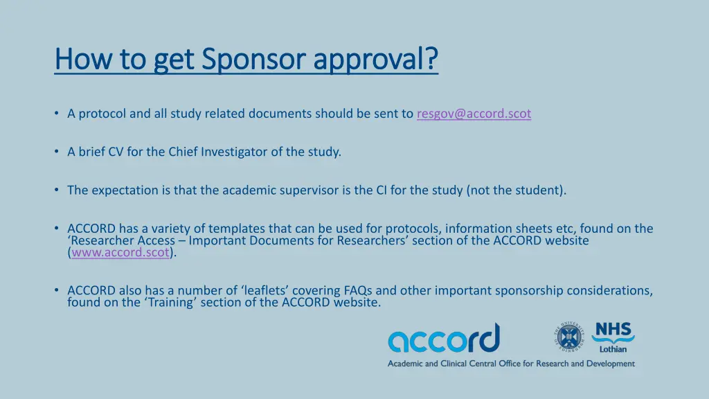 how to get sponsor approval how to get sponsor