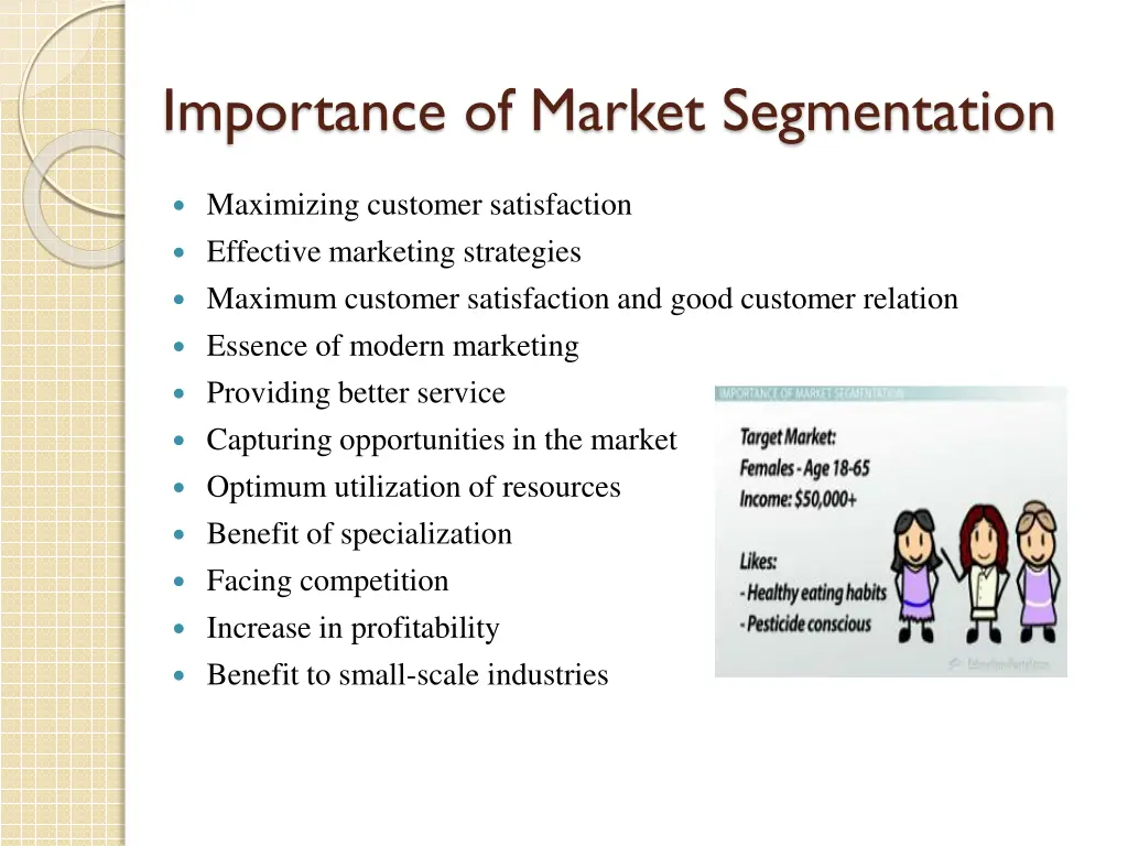 importance of market segmentation