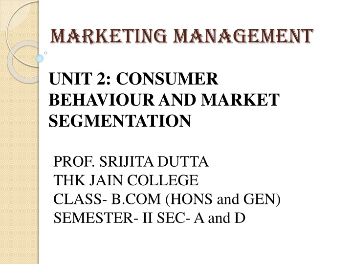 marketing management