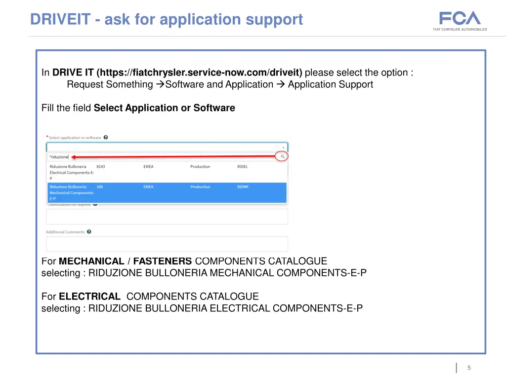 driveit ask for application support