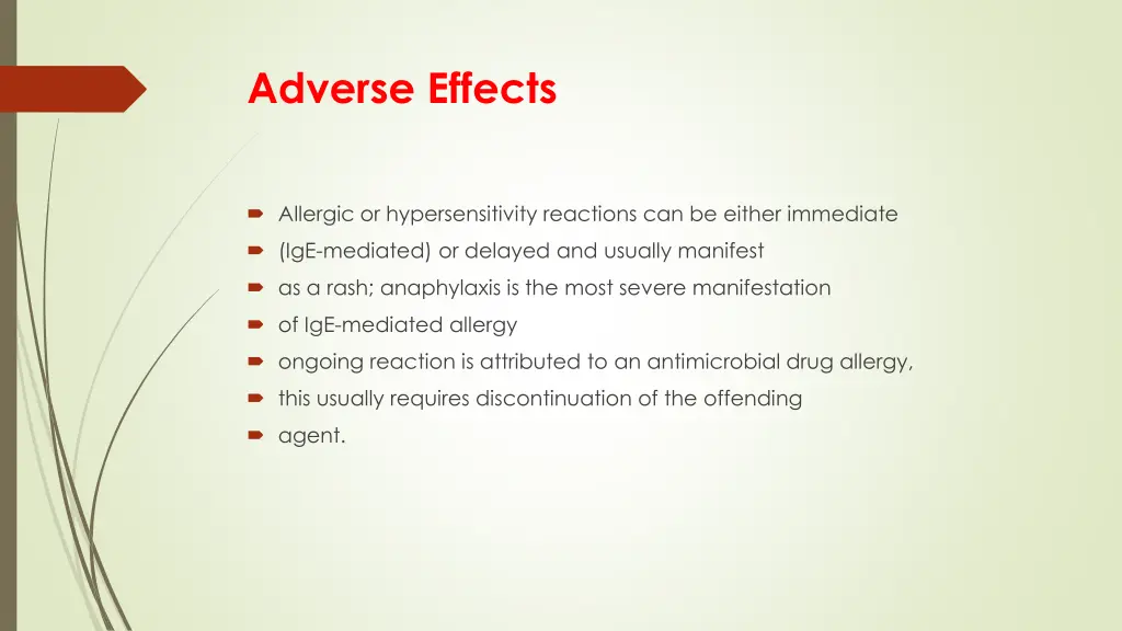 adverse effects