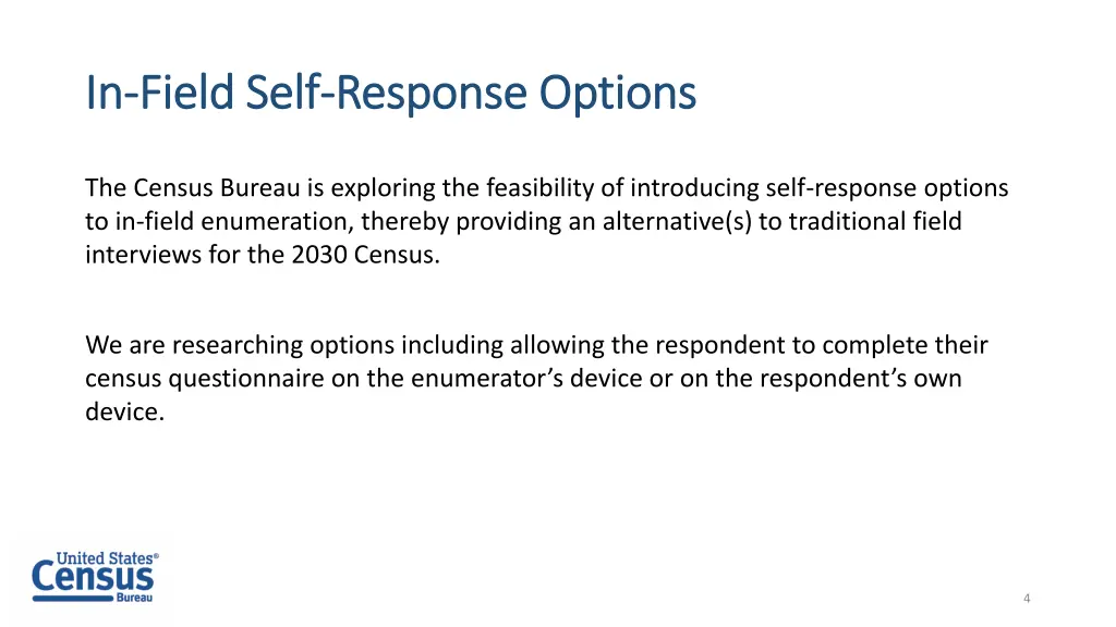 in in field self field self response options