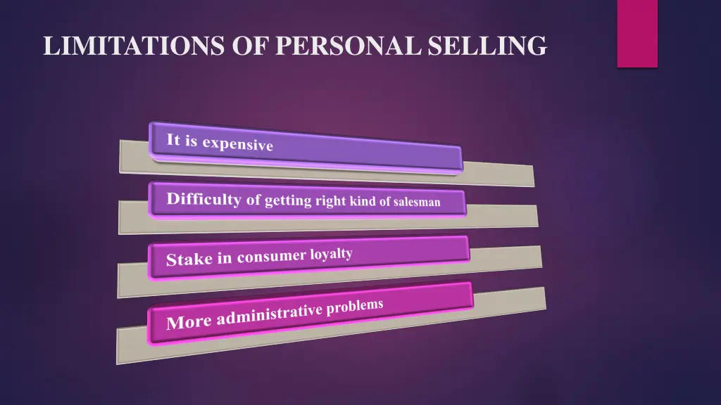 limitations of personal selling