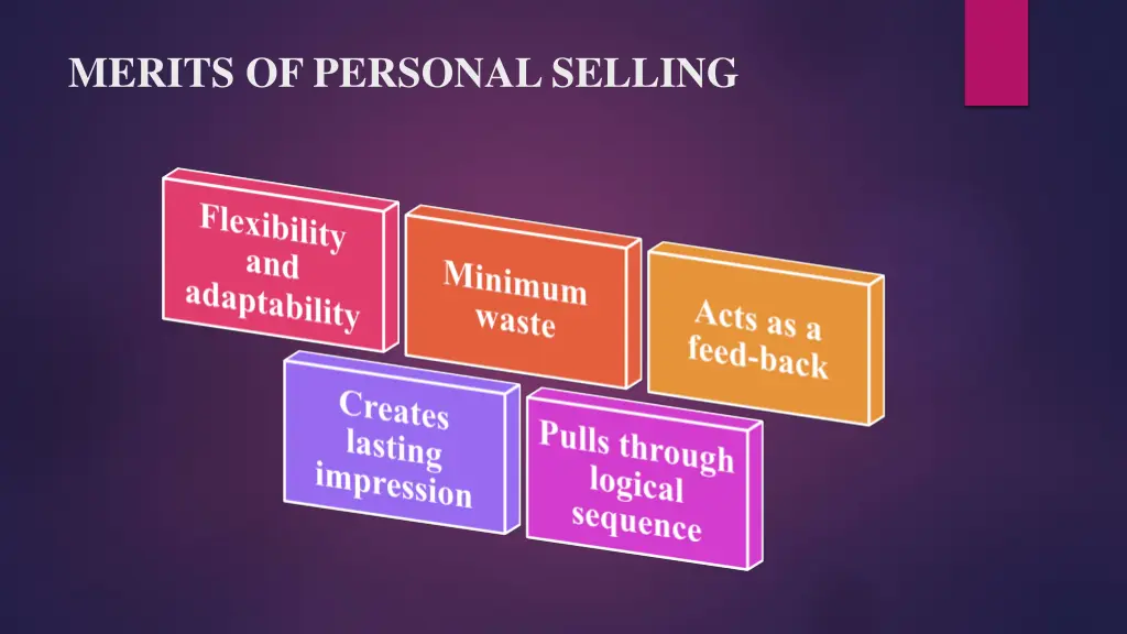 merits of personal selling