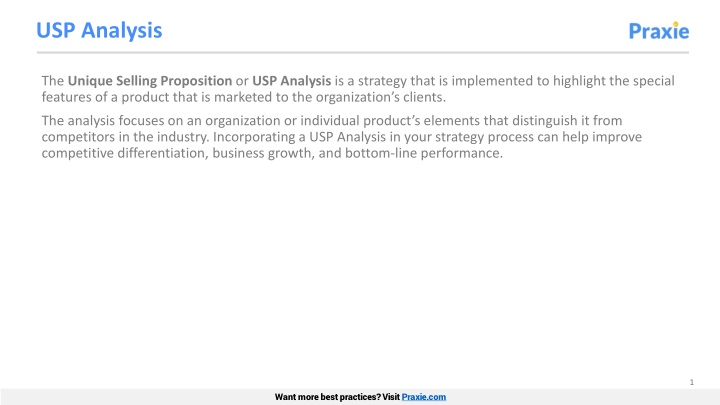 usp analysis