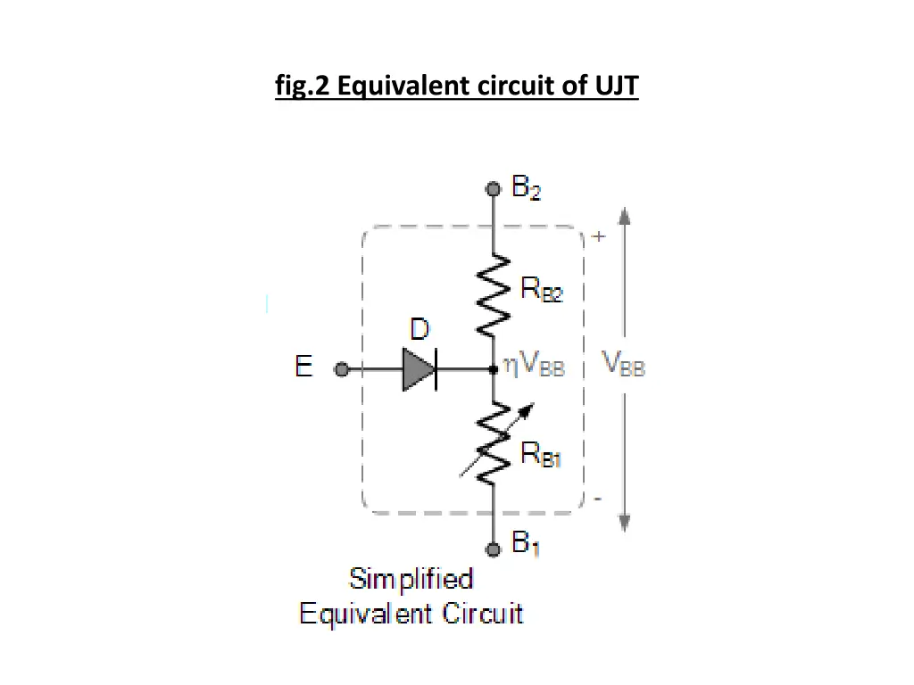 fig 2 equivalent circuit of ujt