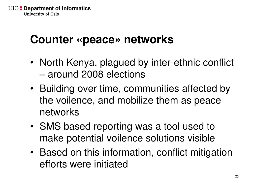 counter peace networks