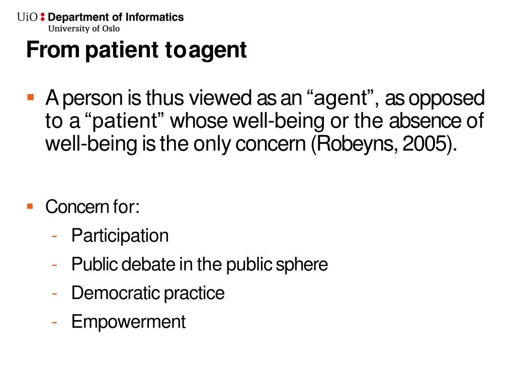 from patient toagent