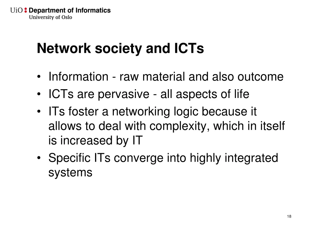 network society and icts