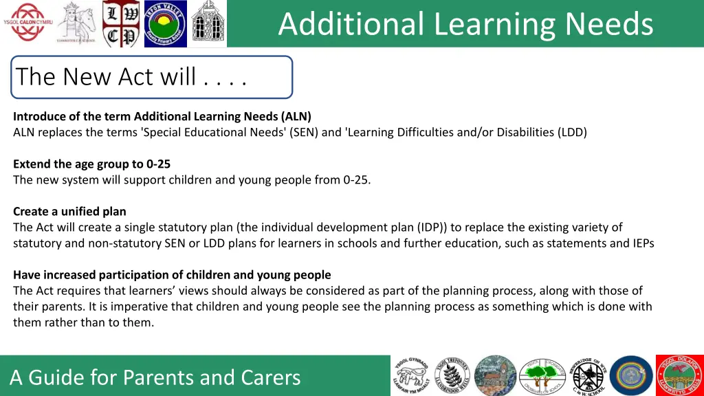 additional learning needs 2