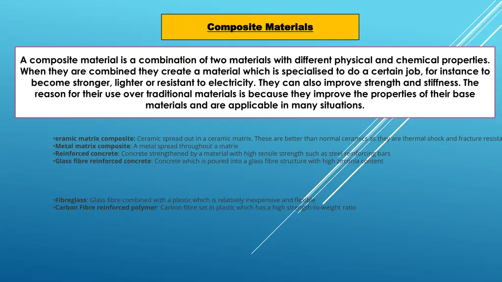 composite materials composite materials