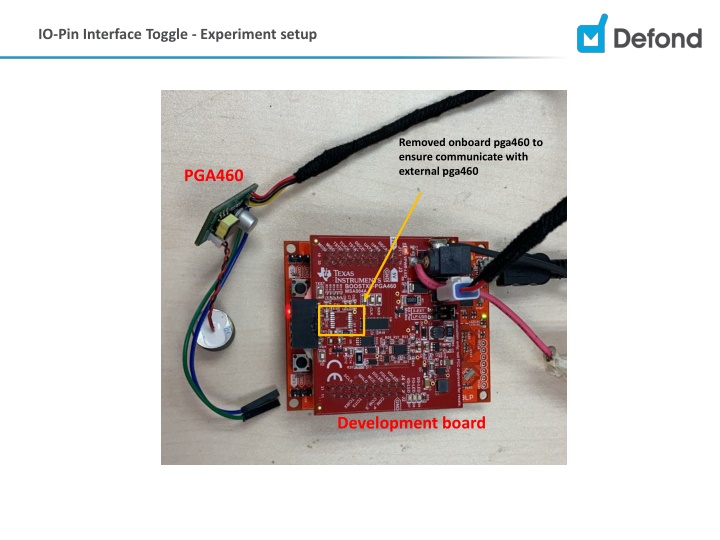 io pin interface toggle experiment setup