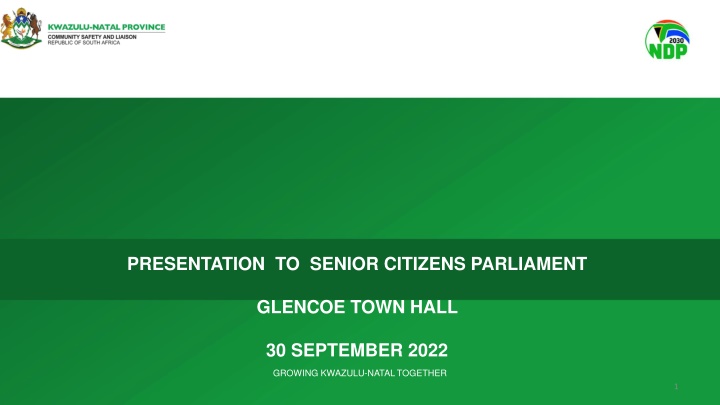 presentation to senior citizens parliament