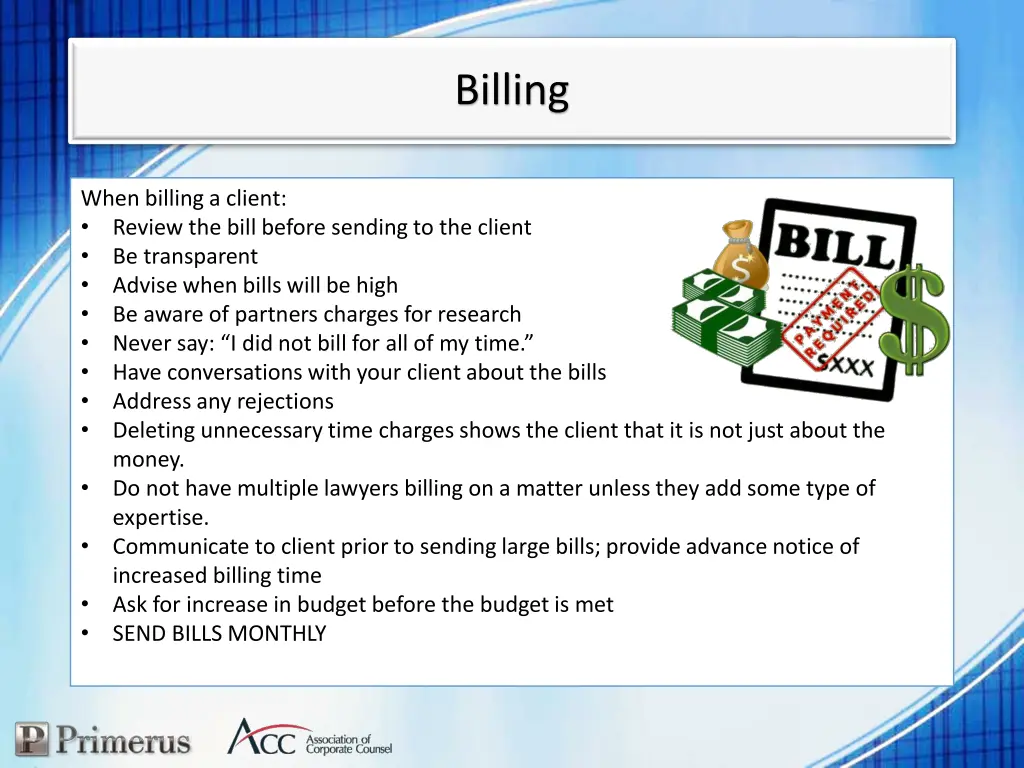 billing