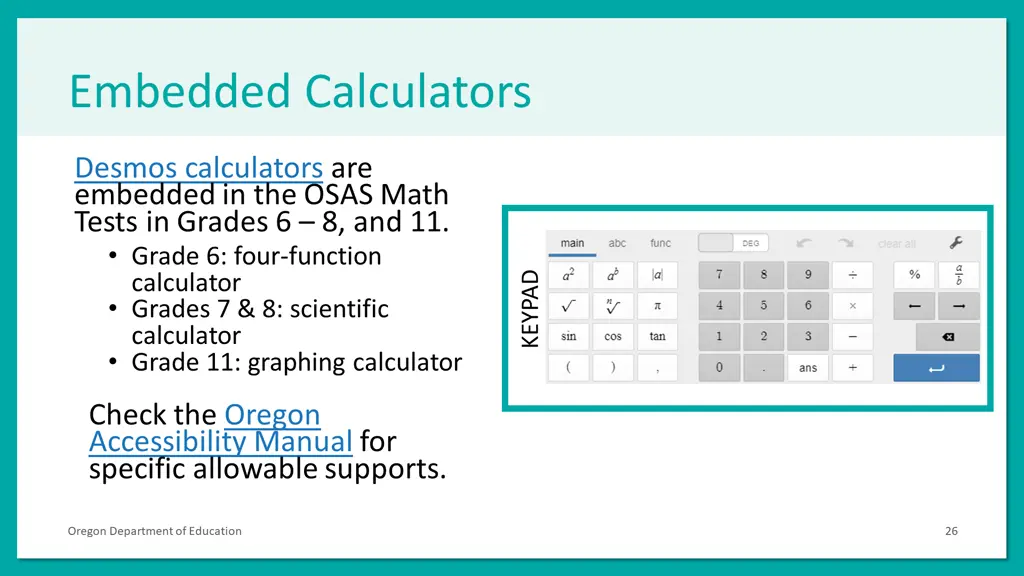 embedded calculators