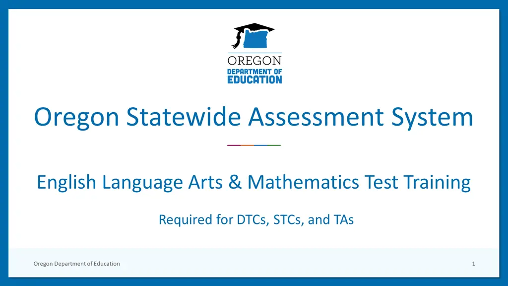 oregon statewide assessment system