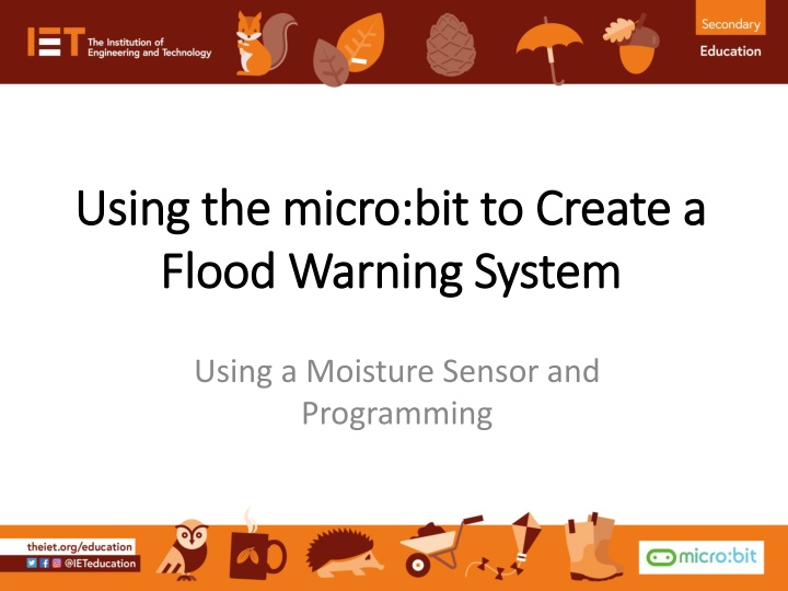 using the using the micro bit flood warning