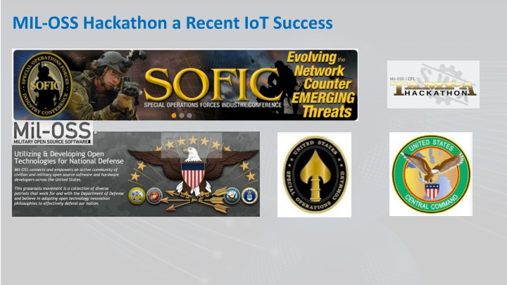 mil oss hackathon a recent iot success