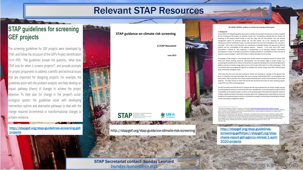 relevant stap resources