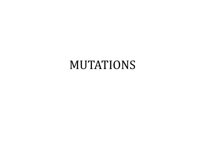 mutations