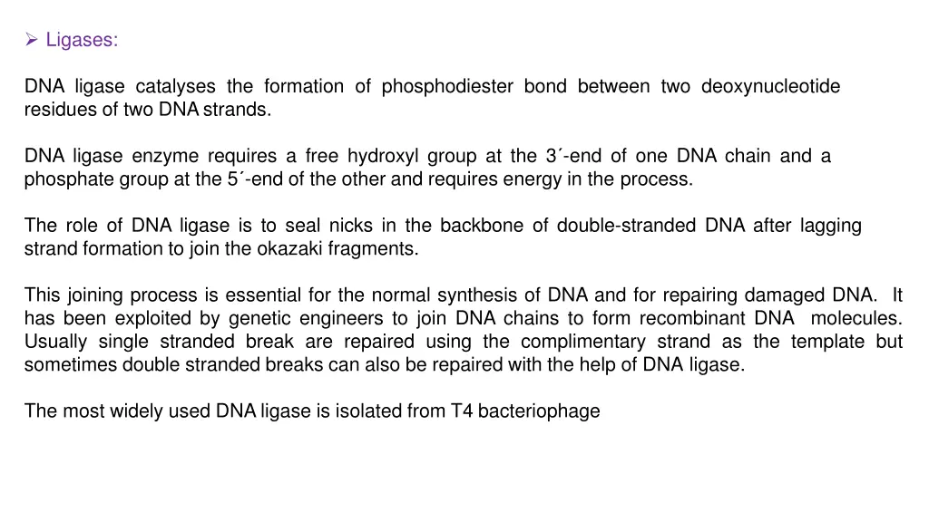 ligases