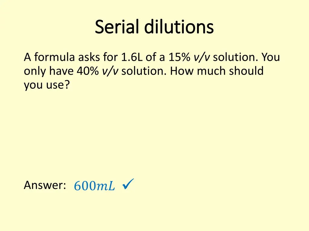 serial dilutions serial dilutions 3