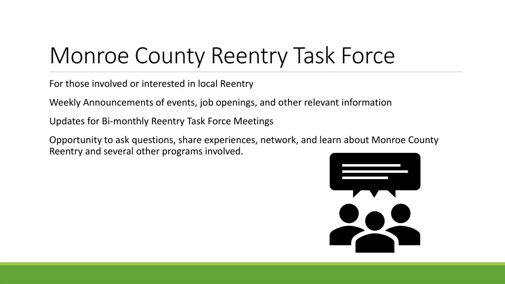 monroe county reentry task force