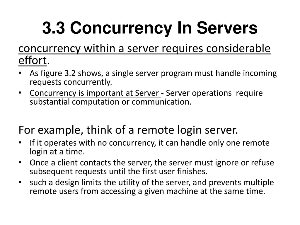 3 3 concurrency in servers concurrency within