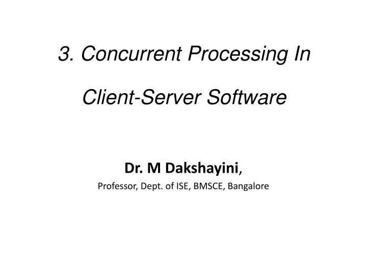 3 concurrent processing in