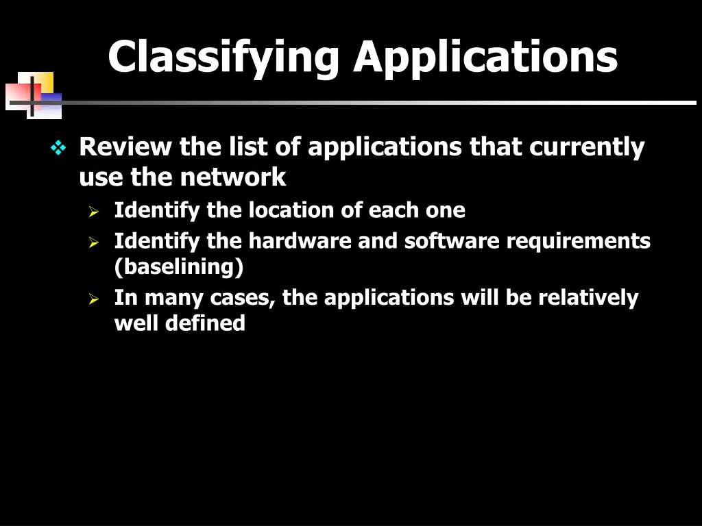 classifying applications