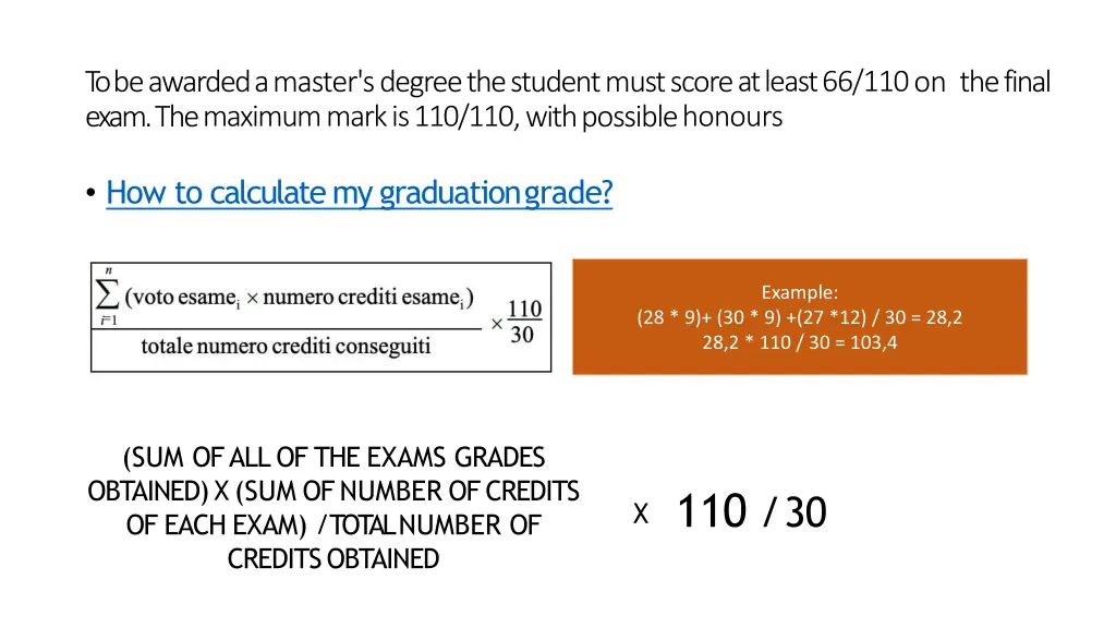 tobeawardedamaster sdegreethestudentmustscore