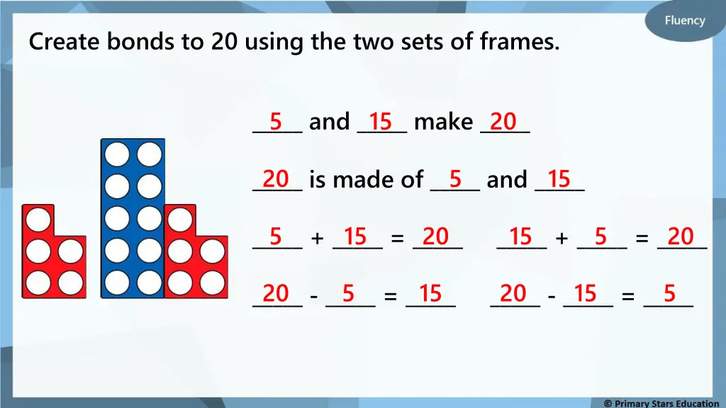 create bonds to 20 using the two sets of frames 1